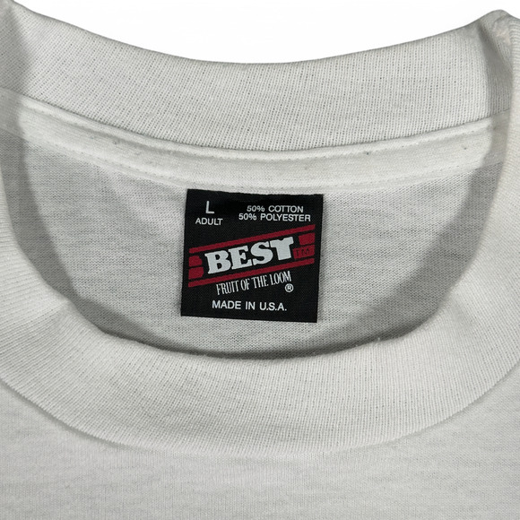 Vintage Archery Shirt Adult LARGE White National Field Archery Assoc NFAA 90s - Picture 3 of 6